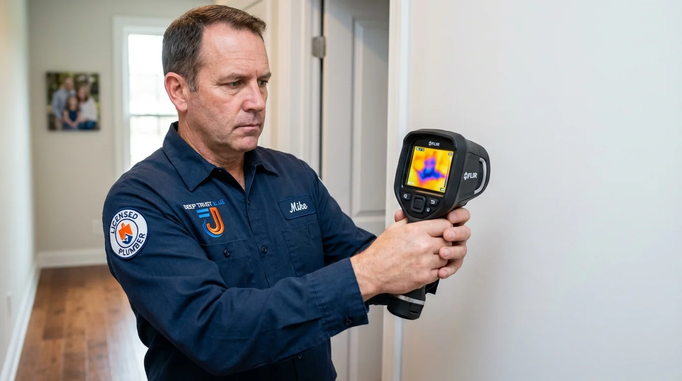 Thermal imaging leak detection by Johns Plumbing LLC in Rocky Top